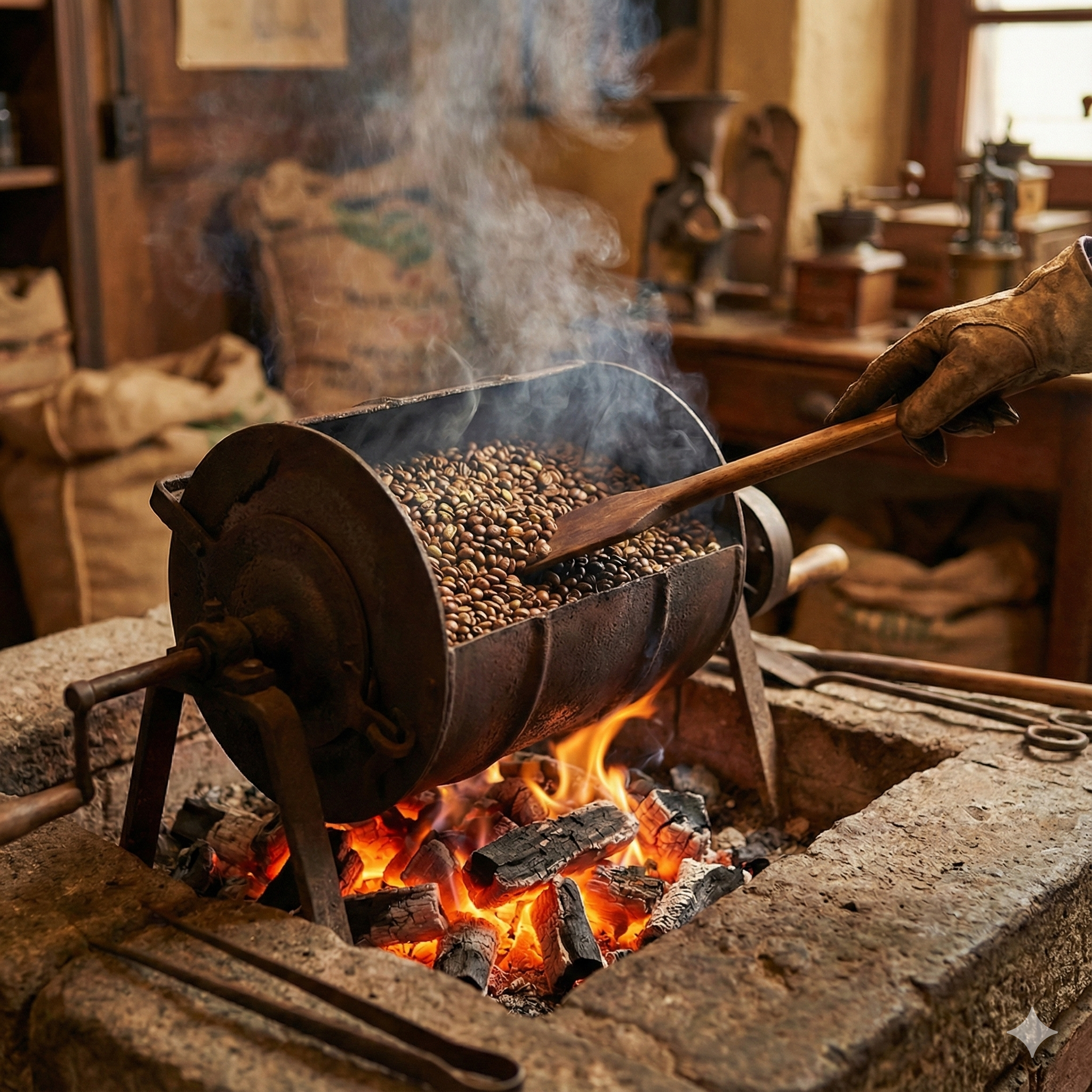 Charcoal Roasting Background